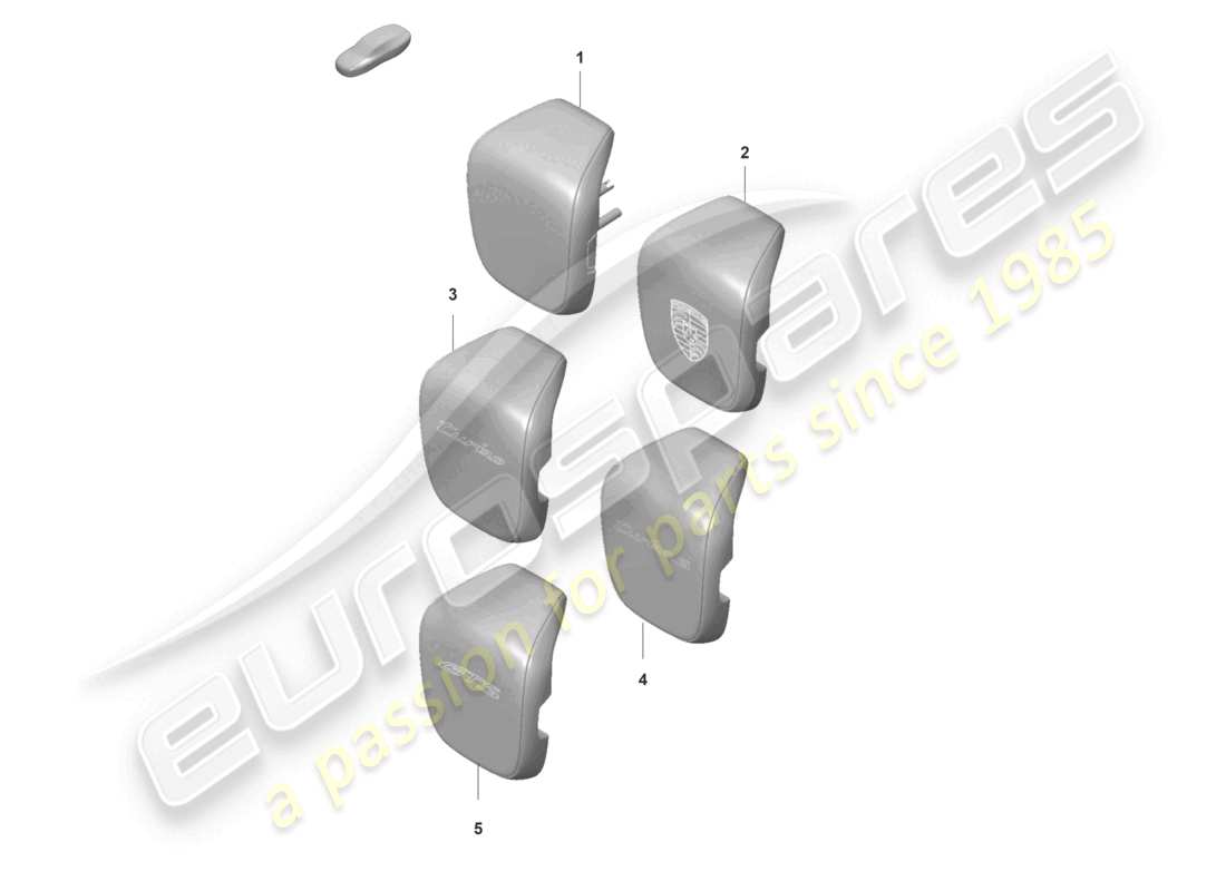 a part diagram from the porsche taycan parts catalogue