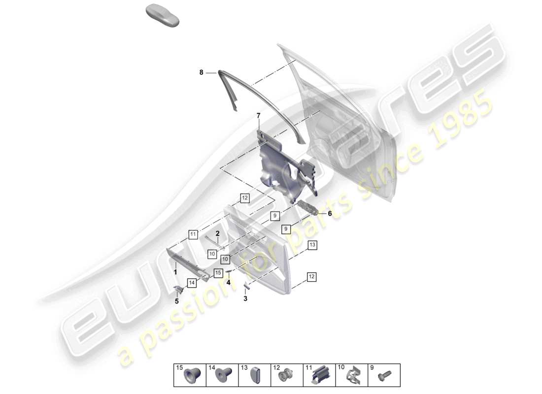 VIEW PARTS DIAGRAMS FROM THE PORSCHE CAYENNE PARTS CATALOGUE a part diagram from the porsche cayenne parts catalogue