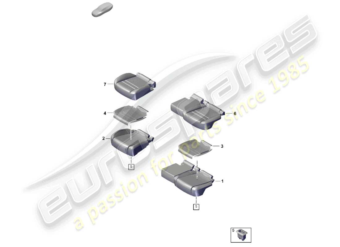 a part diagram from the porsche cayenne parts catalogue