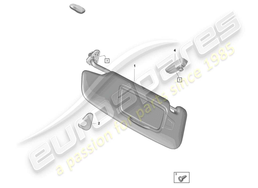 a part diagram from the porsche 2021 (718 cayman gt4) parts catalogue