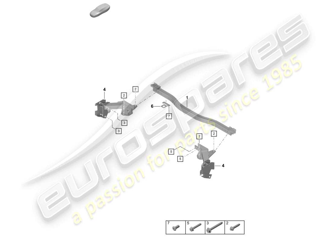 VIEW PARTS DIAGRAMS FROM THE PORSCHE CAYMAN PARTS CATALOGUE a part diagram from the porsche cayman parts catalogue