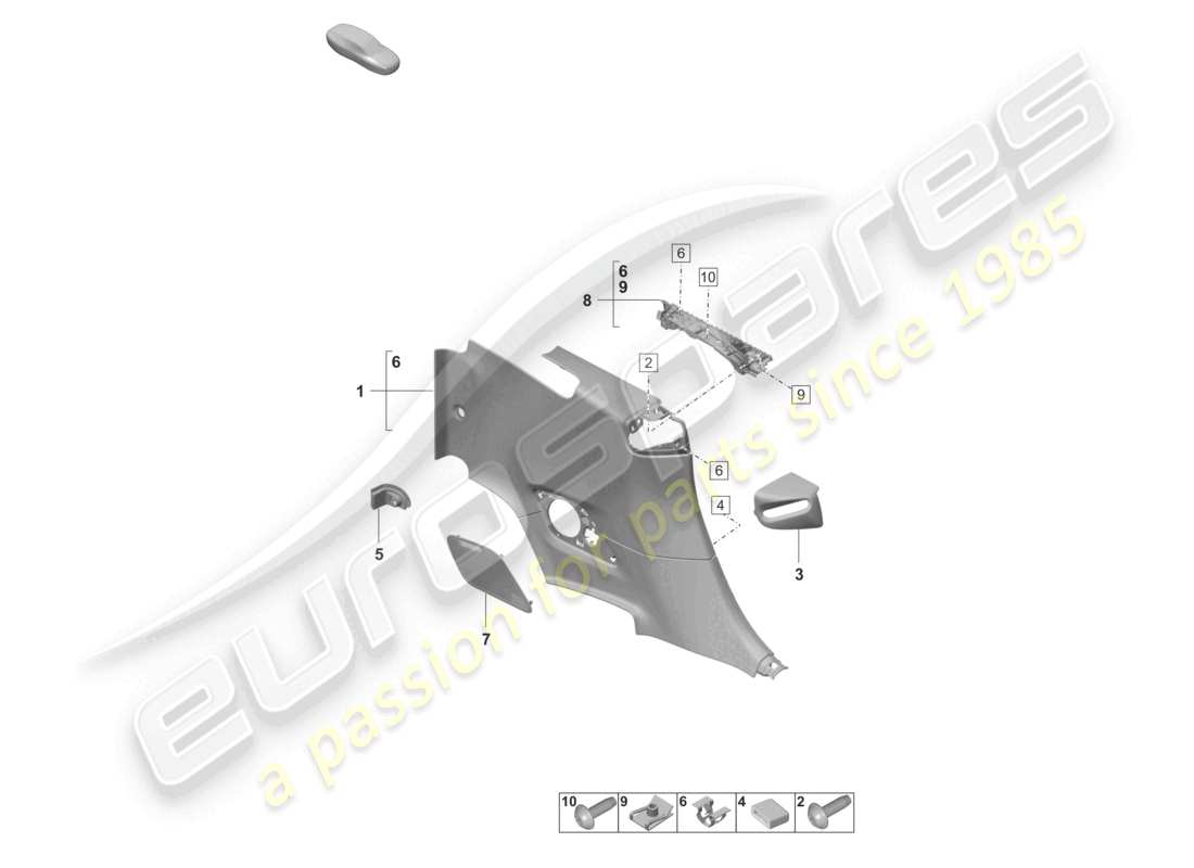 VIEW PARTS DIAGRAMS FROM THE PORSCHE 992 PARTS CATALOGUE a part diagram from the porsche 992 parts catalogue