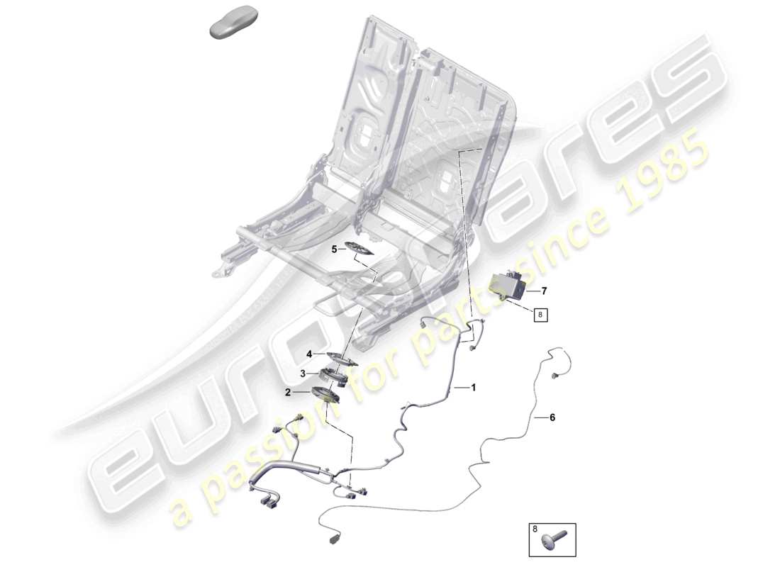 VIEW PARTS DIAGRAMS FROM THE PORSCHE CAYENNE PARTS CATALOGUE a part diagram from the porsche cayenne parts catalogue