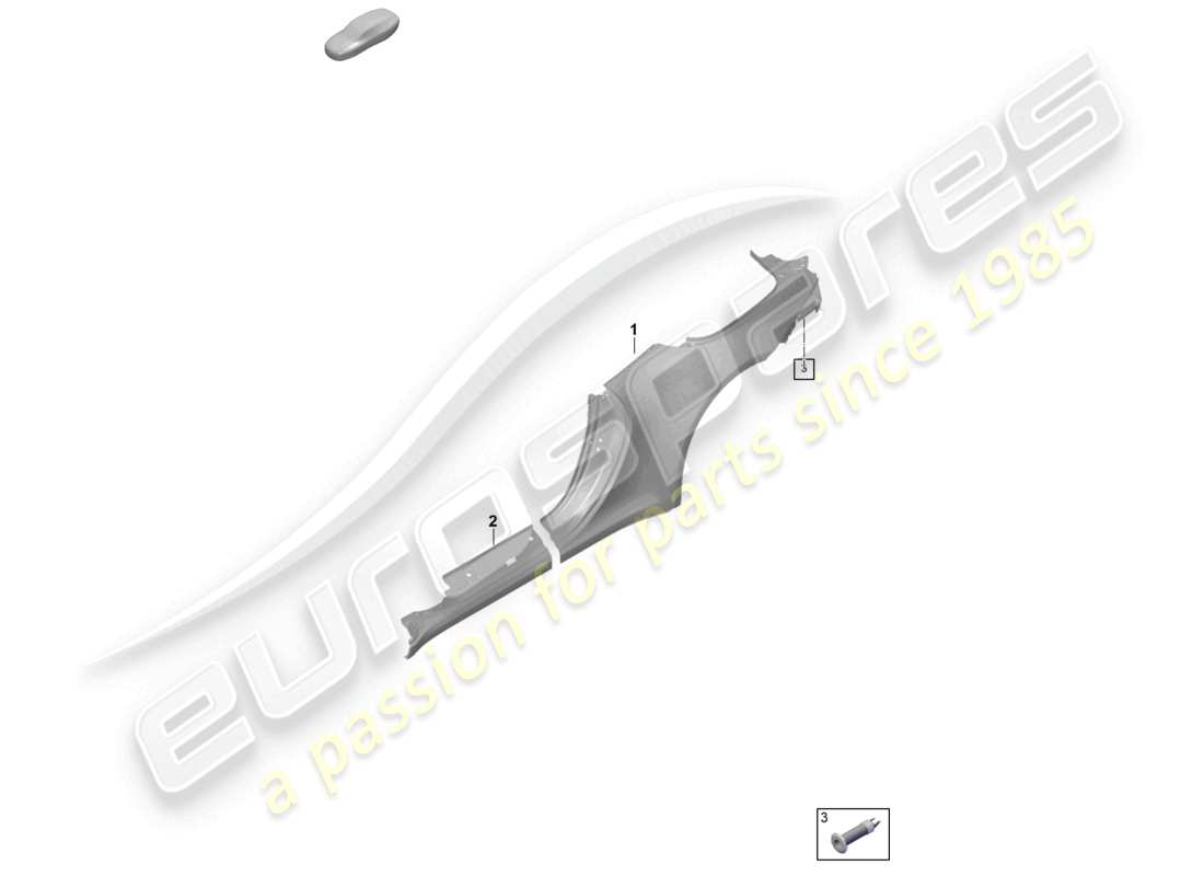 a part diagram from the porsche 992 parts catalogue