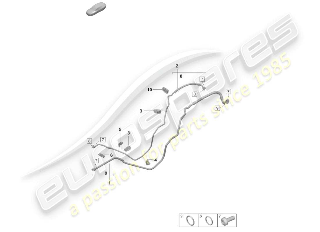 a part diagram from the porsche 2026 (992-2 gt3) parts catalogue