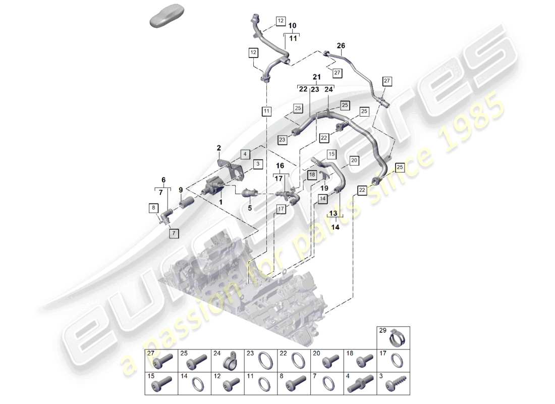 part diagram containing part number pab121071a