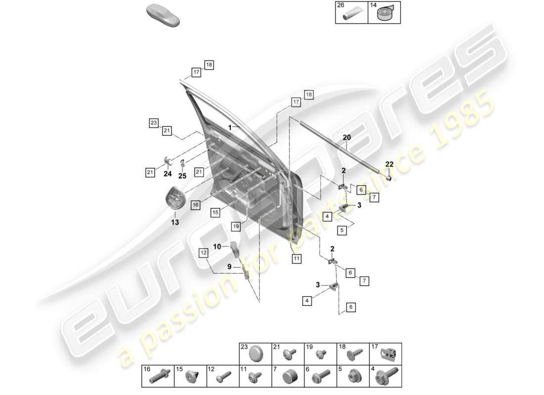 part diagram containing part number paf83719900