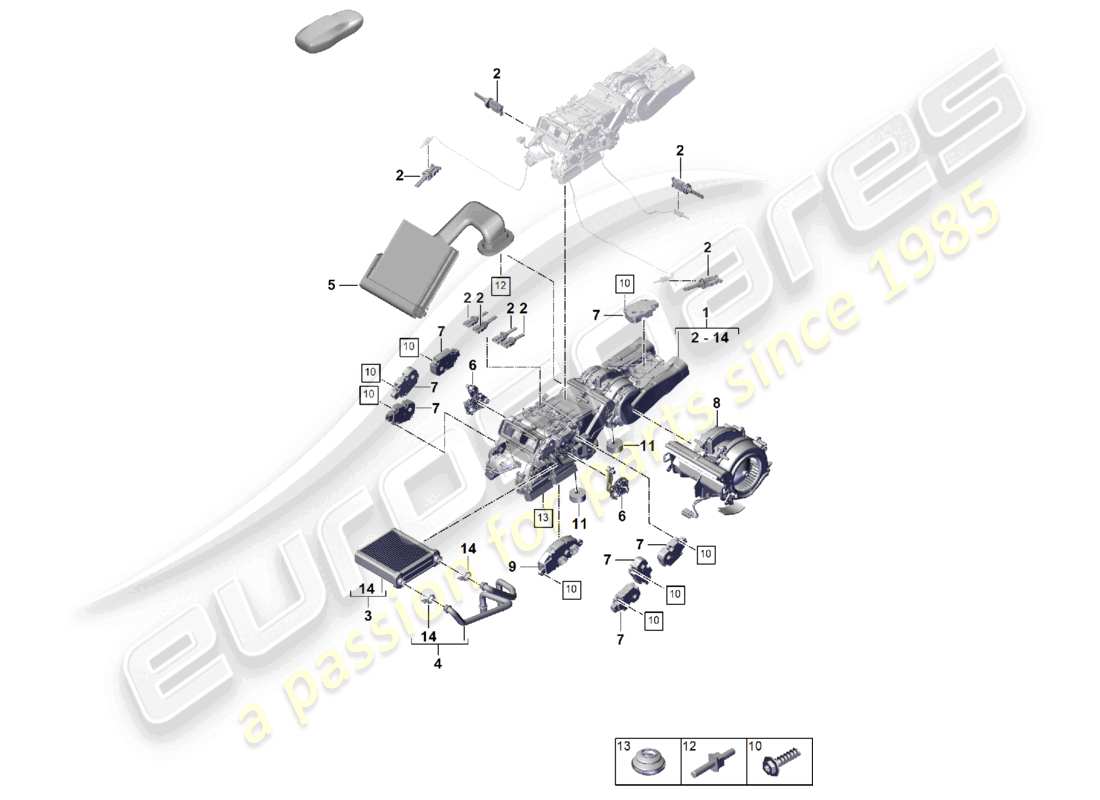 part diagram containing part number pab907543