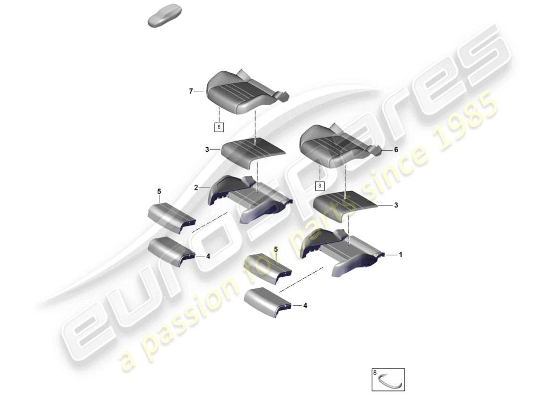 VIEW PARTS DIAGRAMS FROM THE PORSCHE CAYENNE PARTS CATALOGUE a part diagram from the porsche cayenne parts catalogue