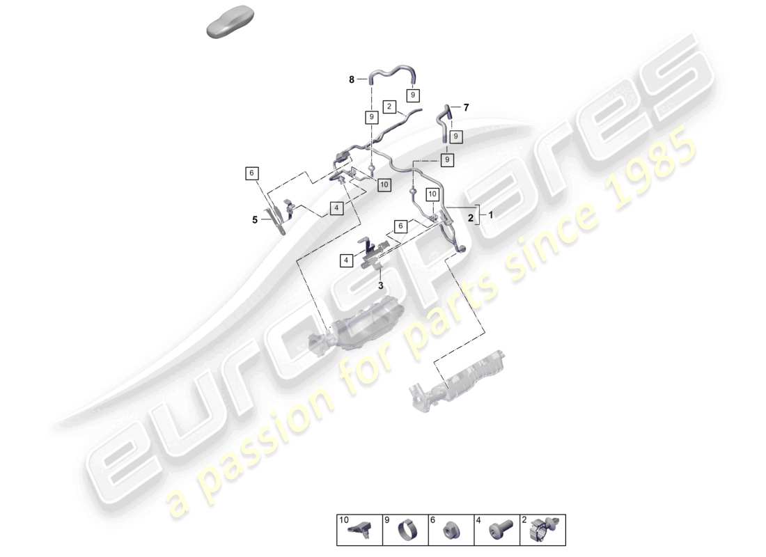 part diagram containing part number pab906052
