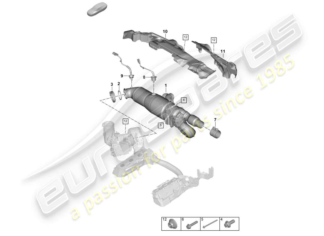 part diagram containing part number paf911893
