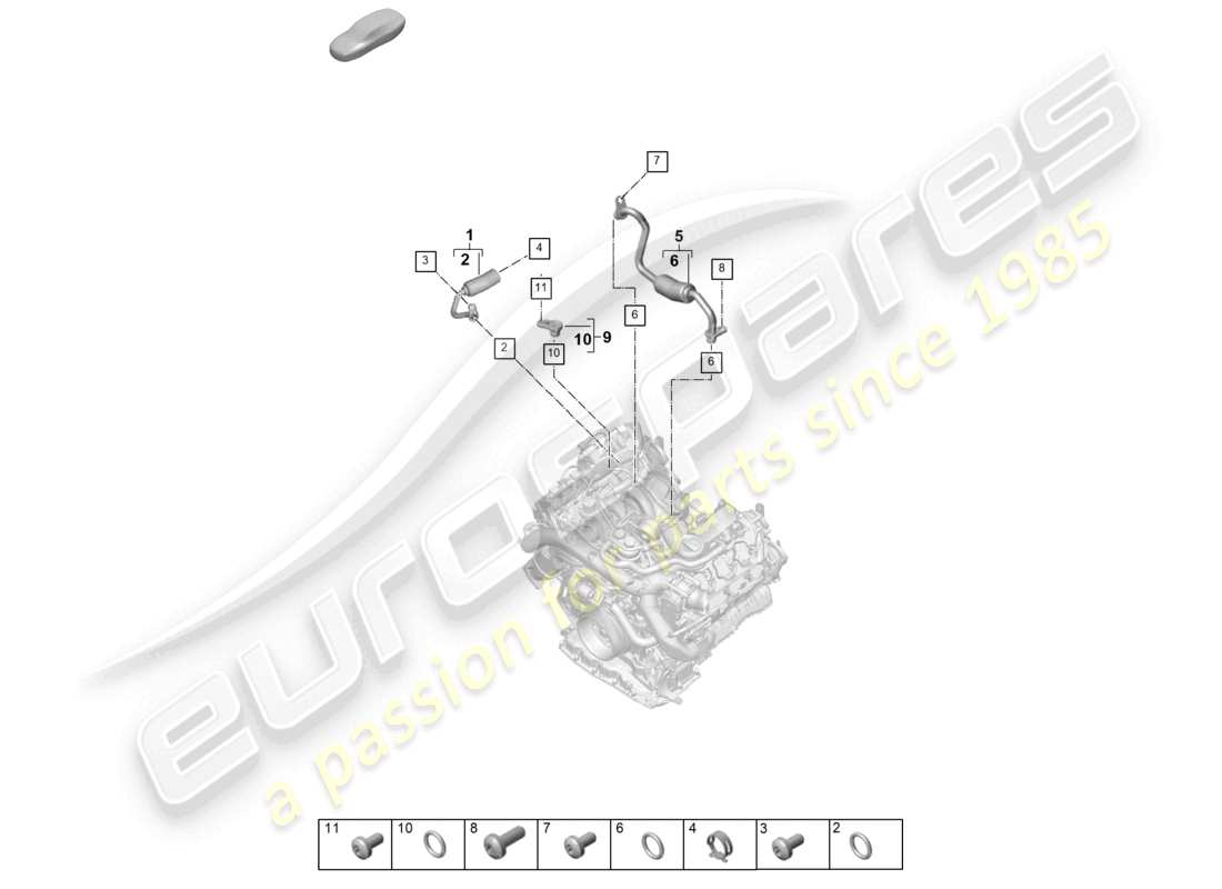 VIEW PARTS DIAGRAMS FROM THE PORSCHE CAYENNE PARTS CATALOGUE a part diagram from the porsche cayenne parts catalogue
