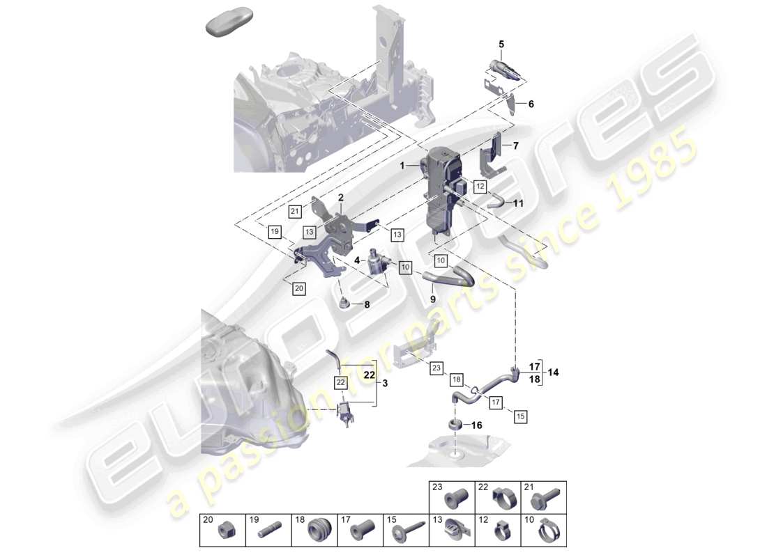 part diagram containing part number pab129381