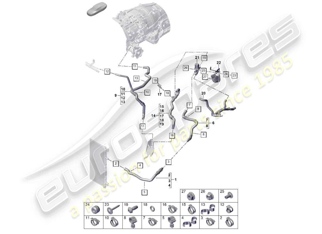 part diagram containing part number pab42270500