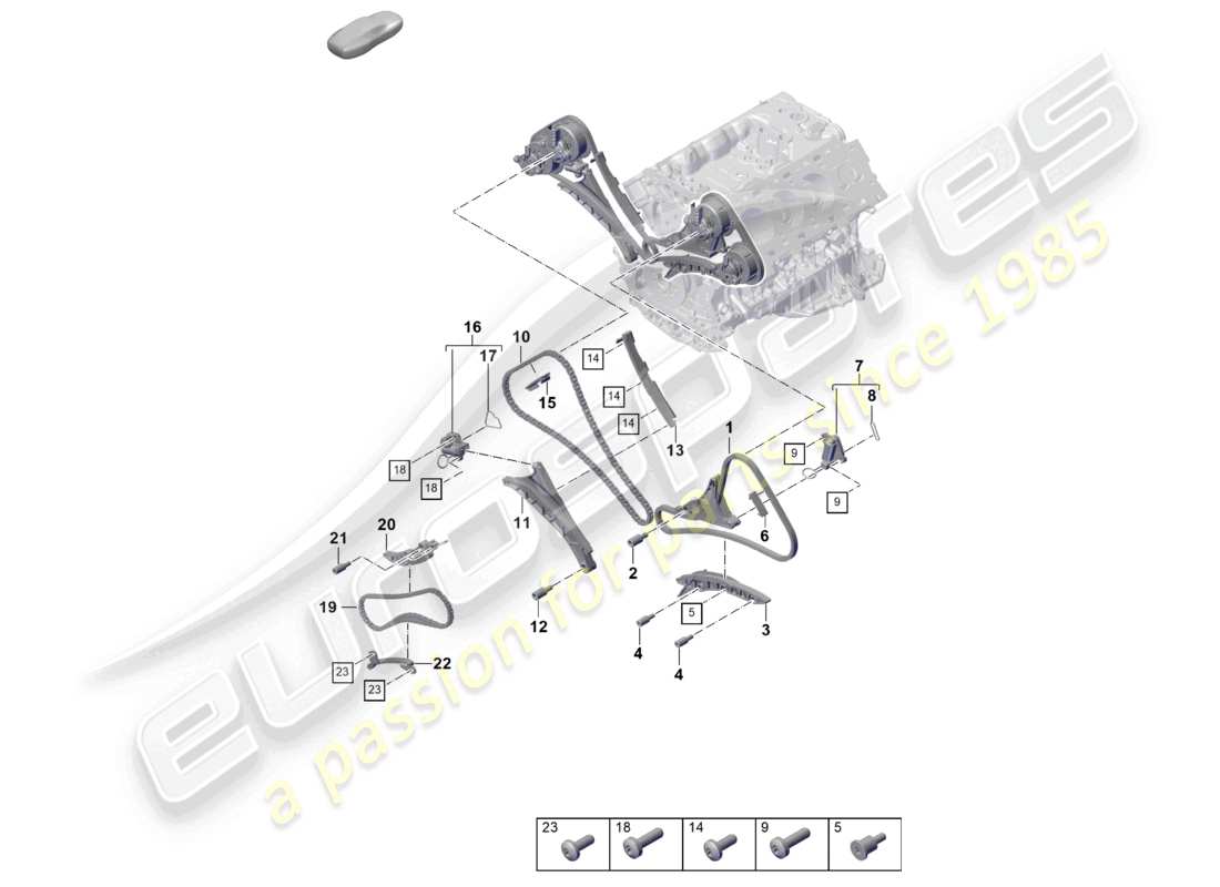 a part diagram from the porsche 2025 (cayenne e3 pa) parts catalogue