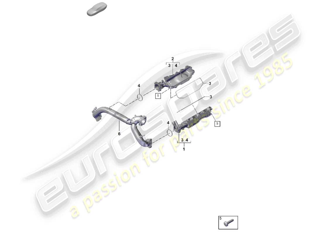 a part diagram from the porsche cayenne parts catalogue
