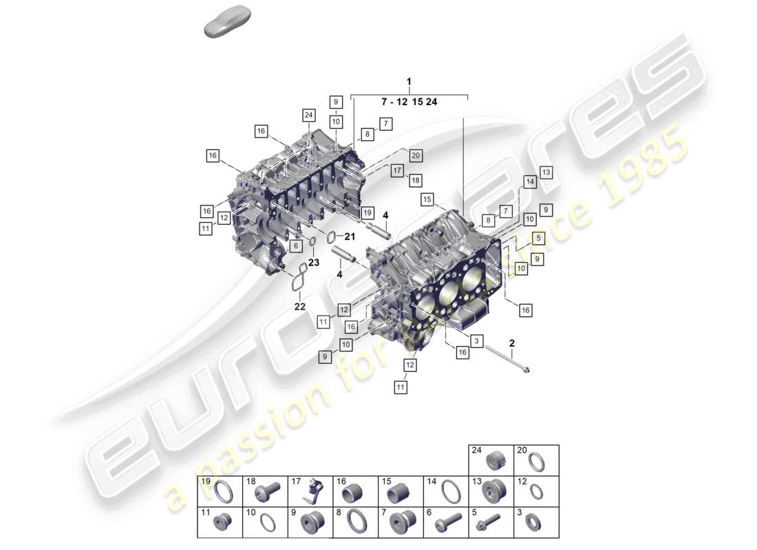 VIEW PARTS DIAGRAMS FROM THE PORSCHE 992 PARTS CATALOGUE a part diagram from the porsche 992 parts catalogue