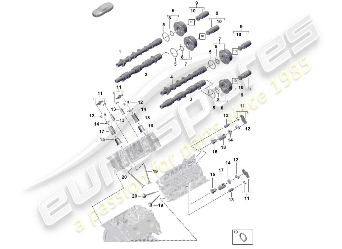 a part diagram from the porsche cayenne parts catalogue