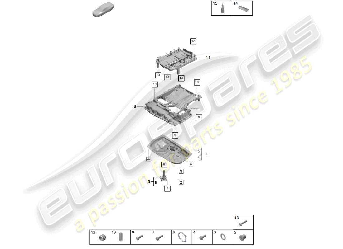 VIEW PARTS DIAGRAMS FROM THE PORSCHE CAYENNE PARTS CATALOGUE a part diagram from the porsche cayenne parts catalogue