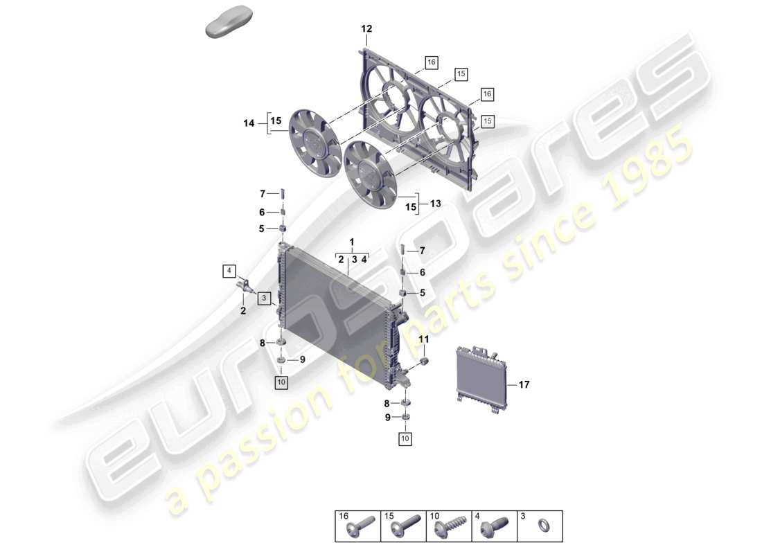 VIEW PARTS DIAGRAMS FROM THE PORSCHE CAYENNE PARTS CATALOGUE a part diagram from the porsche cayenne parts catalogue