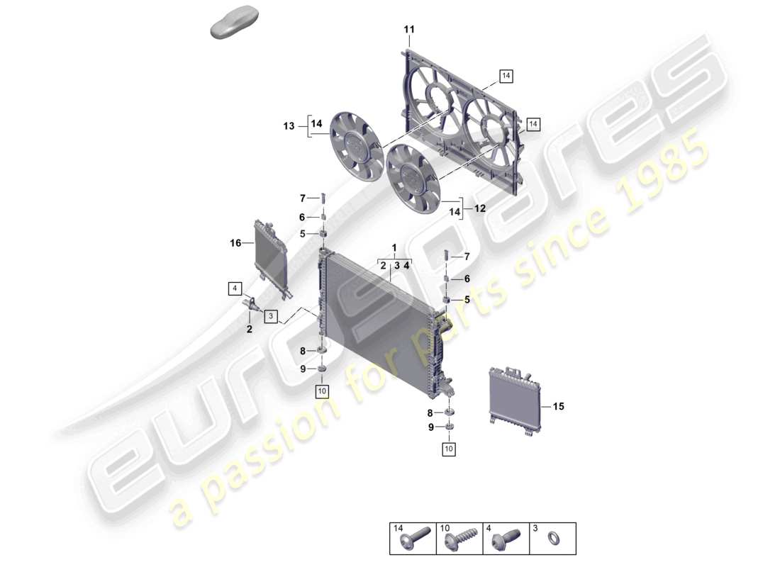 VIEW PARTS DIAGRAMS FROM THE PORSCHE CAYENNE PARTS CATALOGUE a part diagram from the porsche cayenne parts catalogue