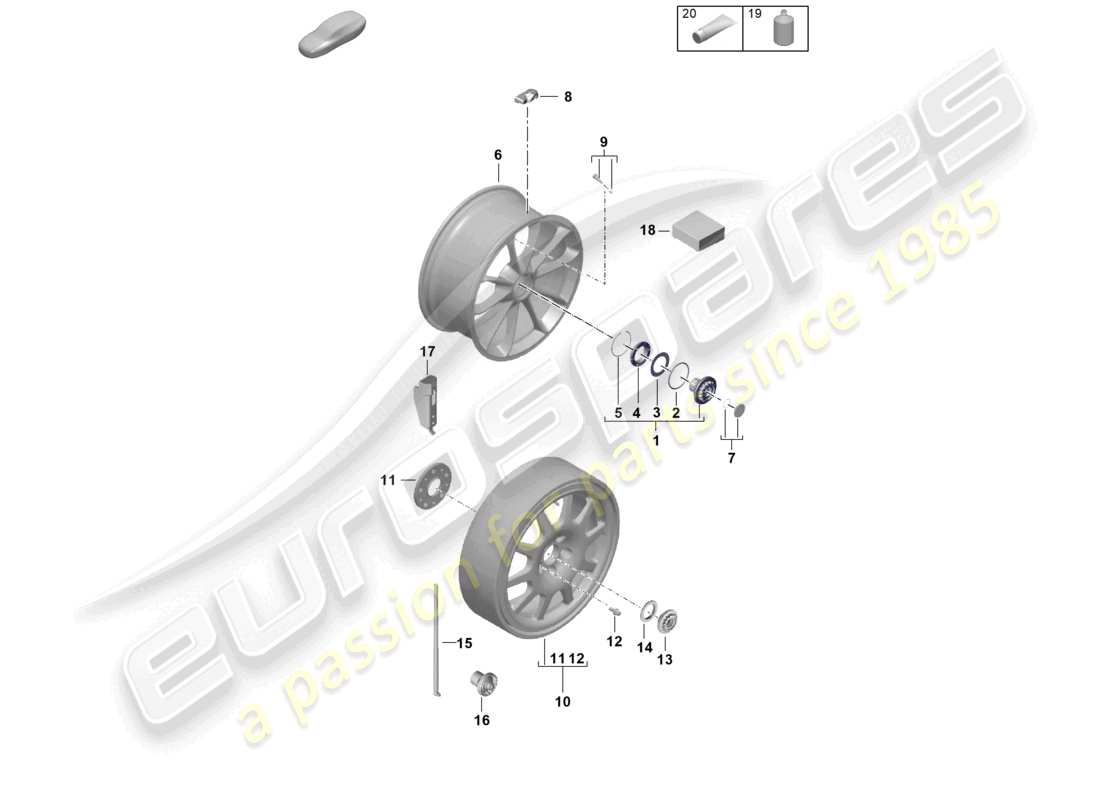 part diagram containing part number paf008814
