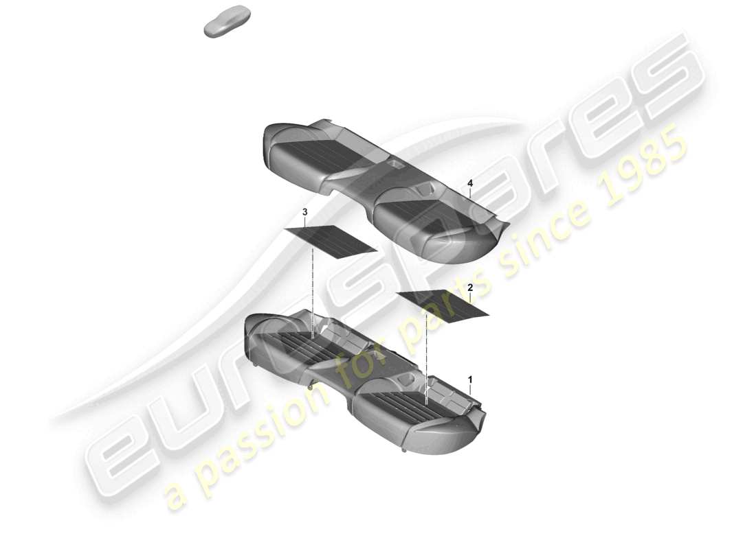 porsche 2026 (panamera 976) foam part rear seat cushion seat cover part diagram