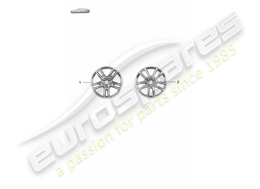 porsche 2023 (panamera 971-2) alloy wheel 19 part diagram