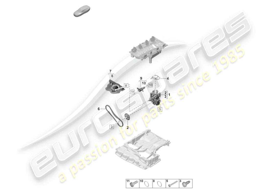 porsche 2022 (panamera 971-2) oil pump part diagram