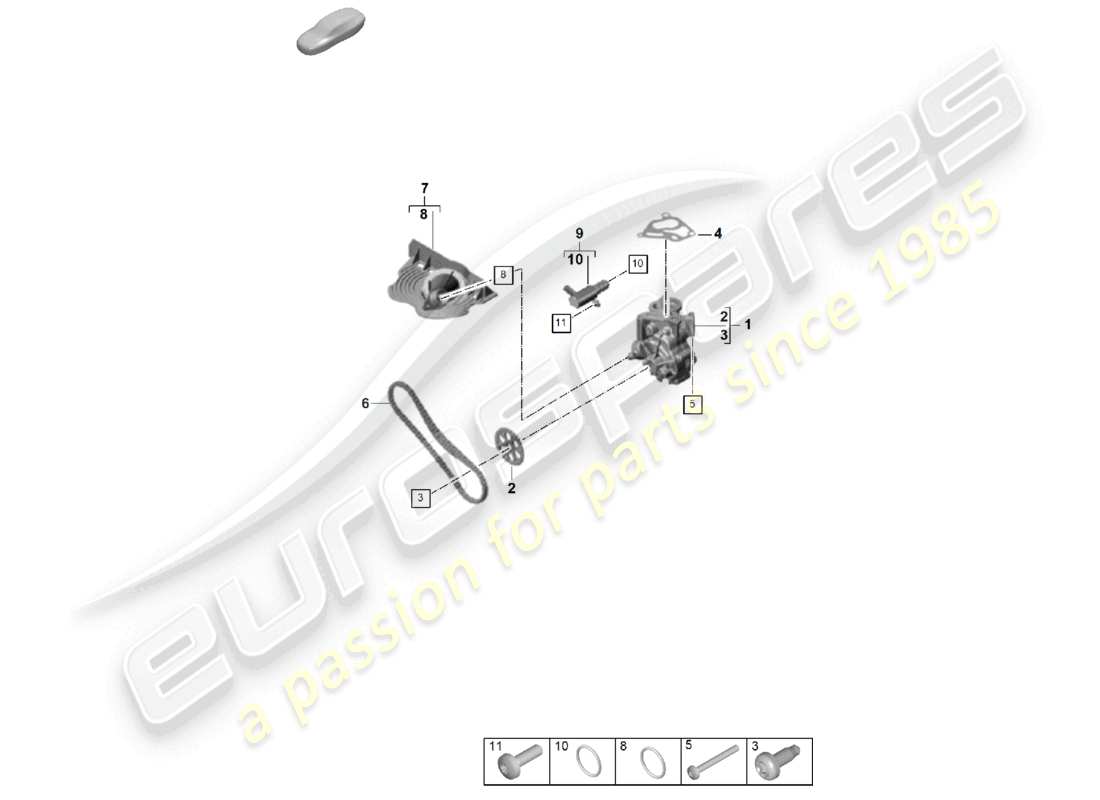 VIEW PARTS DIAGRAMS FROM THE PORSCHE CAYENNE PARTS CATALOGUE a part diagram from the porsche cayenne parts catalogue