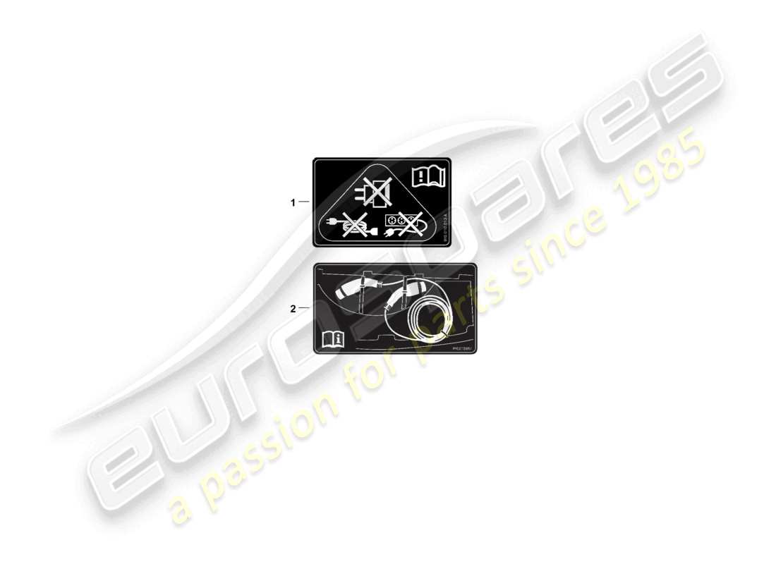 porsche 2024 (cayenne e3 pa) signs/notices part diagram