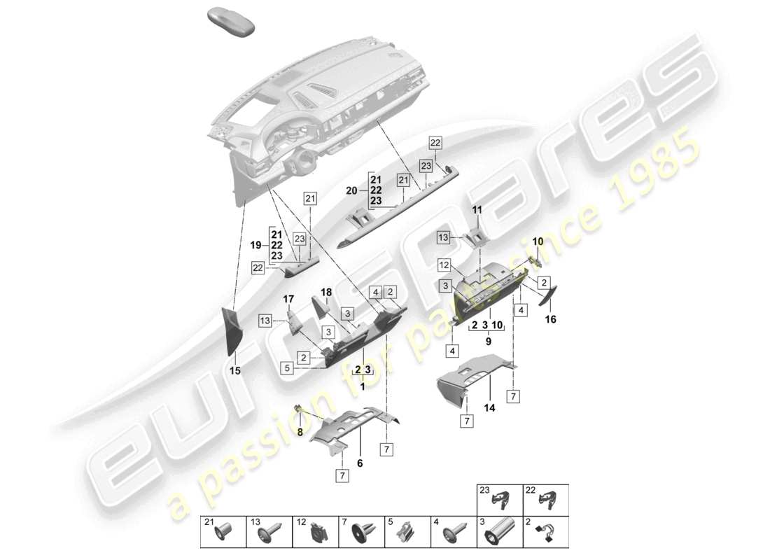 part diagram containing part number pab853107