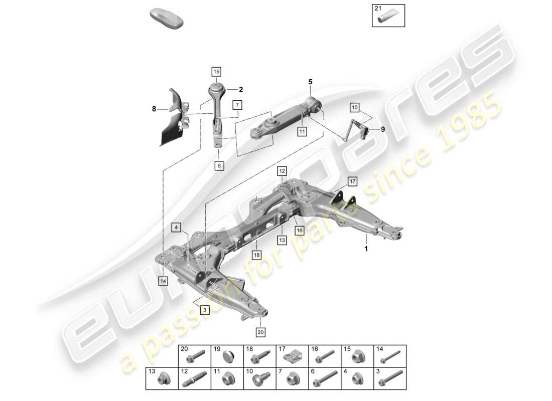 VIEW PARTS DIAGRAMS FROM THE PORSCHE BOXSTER PARTS CATALOGUE a part diagram from the porsche boxster parts catalogue
