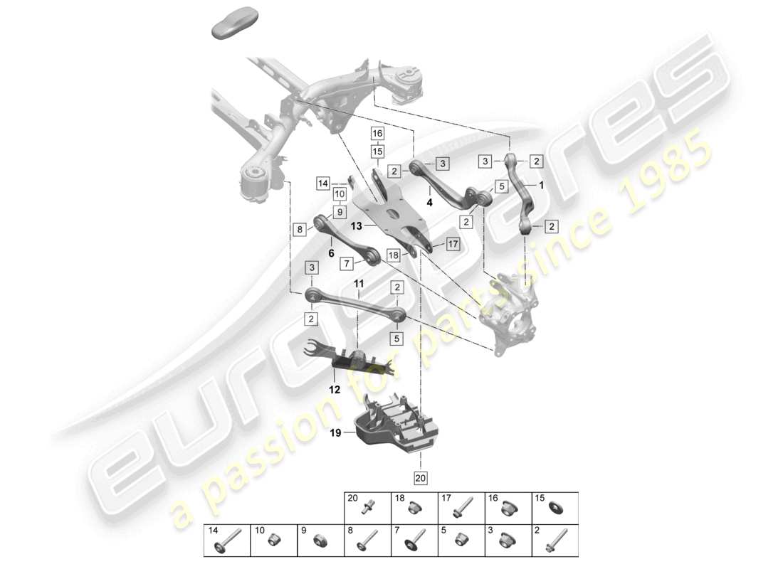 part diagram containing part number pac505173