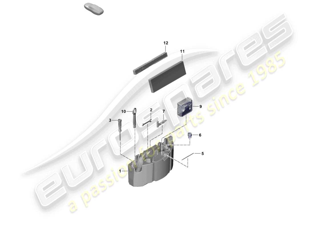 a part diagram from the porsche cayenne parts catalogue