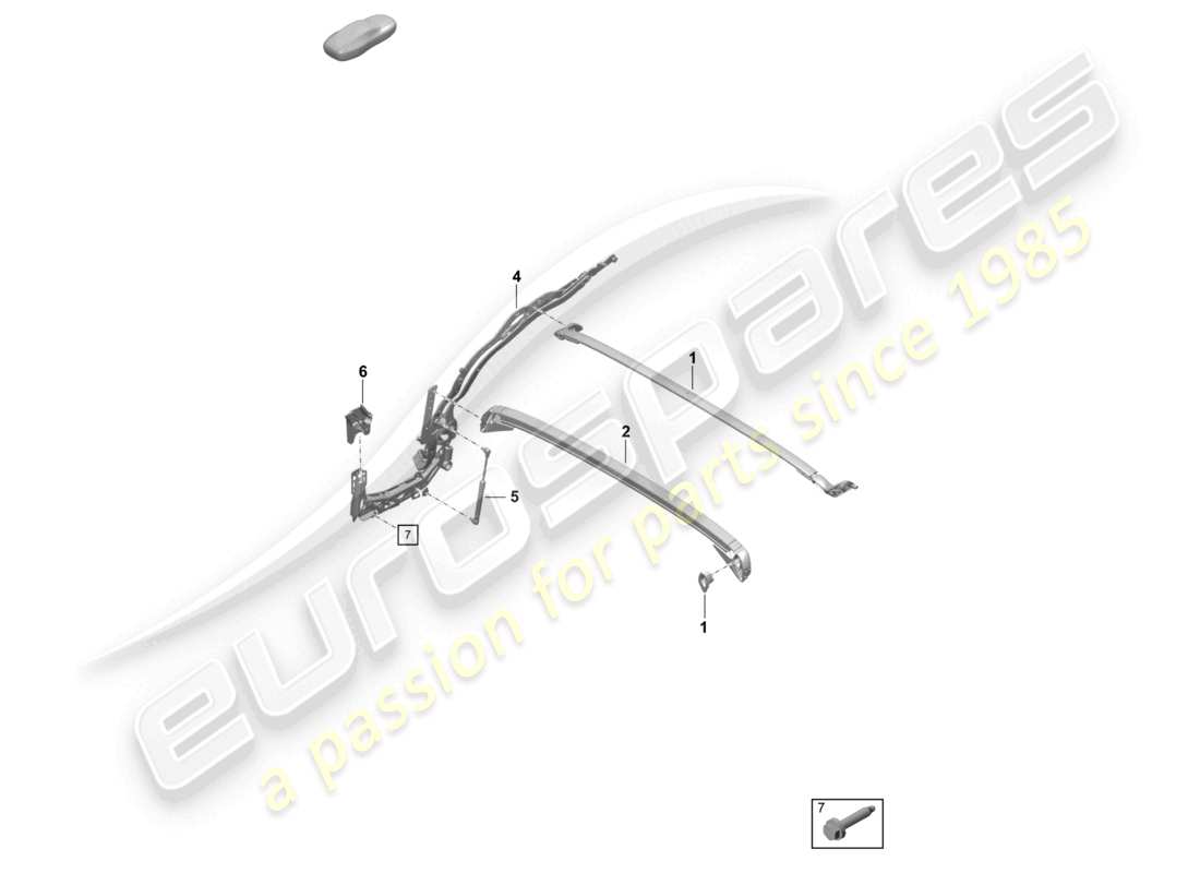 a part diagram from the porsche boxster parts catalogue