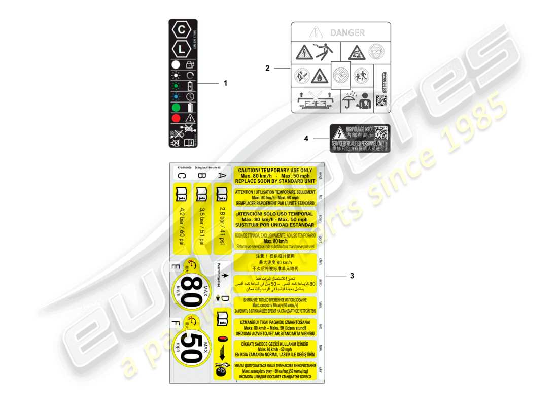 VIEW PARTS DIAGRAMS FROM THE PORSCHE MACAN PARTS CATALOGUE a part diagram from the porsche macan parts catalogue