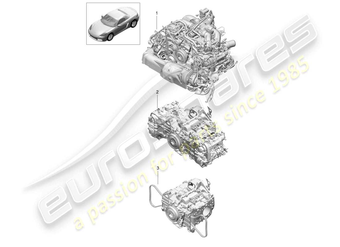 a part diagram from the porsche boxster parts catalogue