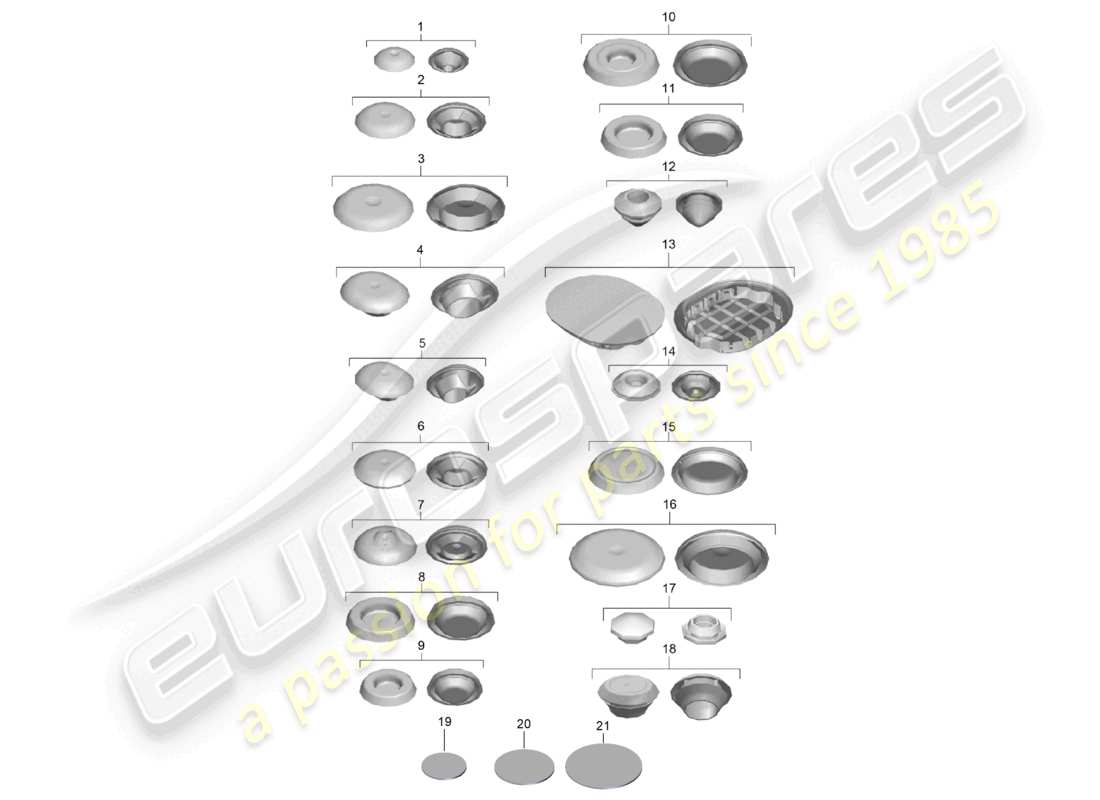 a part diagram from the porsche boxster parts catalogue