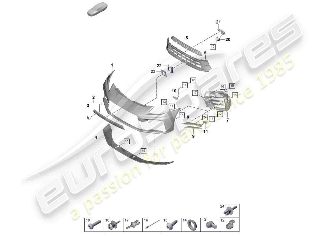 VIEW PARTS DIAGRAMS FROM THE PORSCHE PANAMERA PARTS CATALOGUE a part diagram from the porsche panamera parts catalogue
