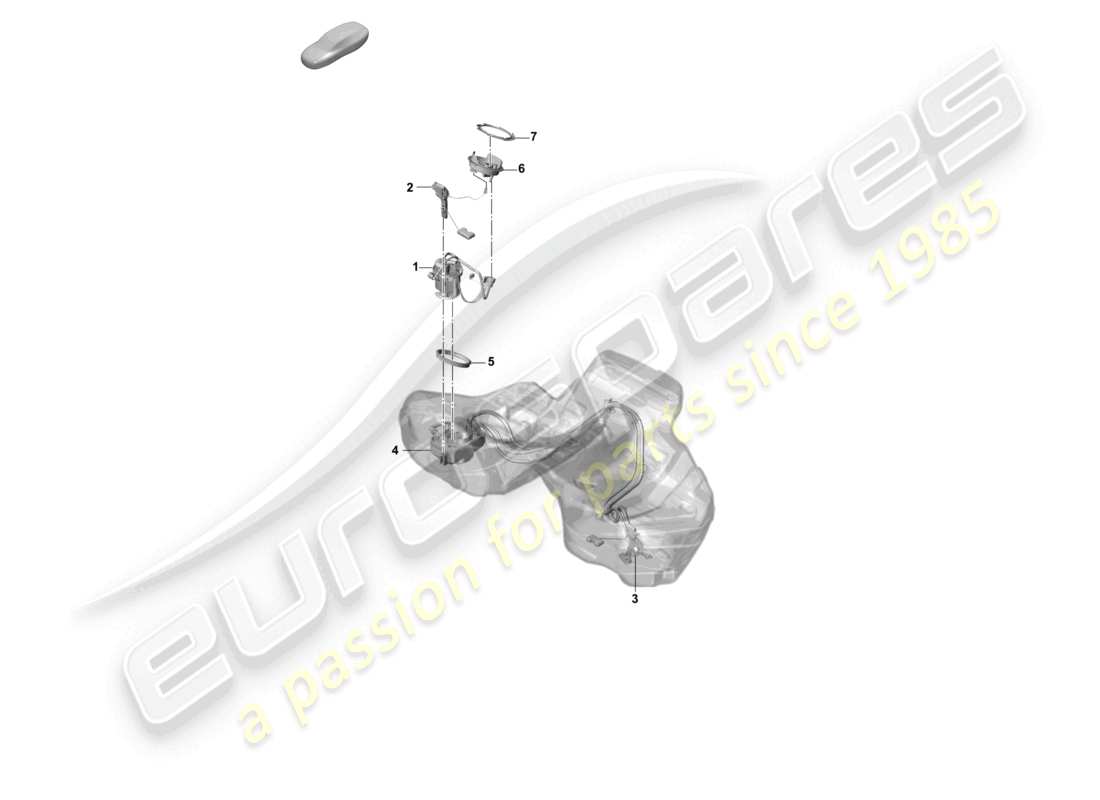 a part diagram from the porsche panamera parts catalogue