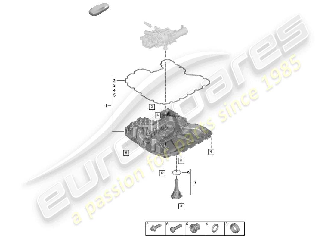 part diagram containing part number paf008640