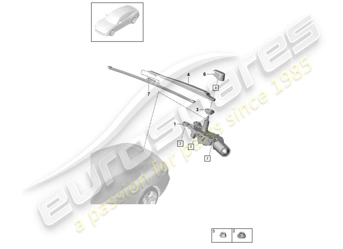 a part diagram from the porsche panamera parts catalogue