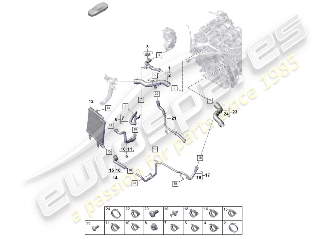 part diagram containing part number pae 121 030 a