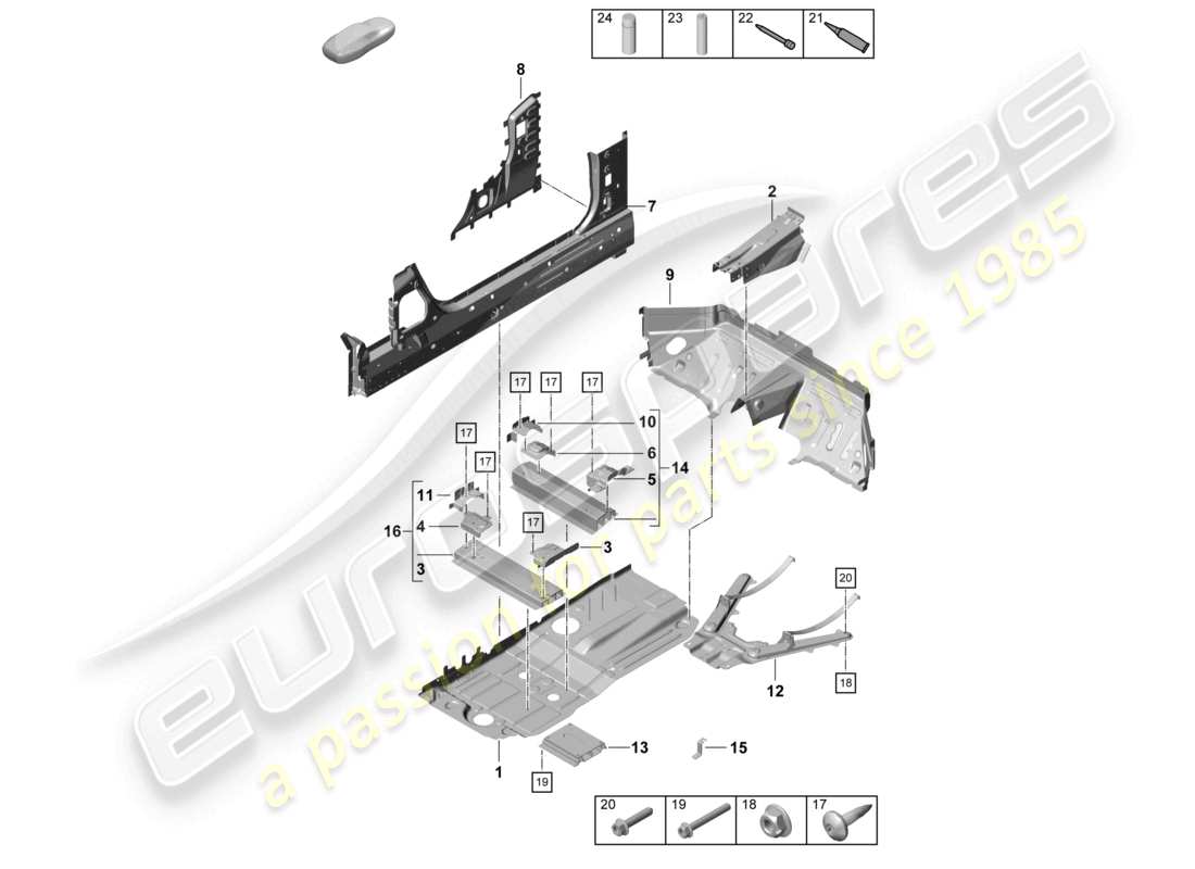 VIEW PARTS DIAGRAMS FROM THE PORSCHE CAYMAN PARTS CATALOGUE a part diagram from the porsche cayman parts catalogue