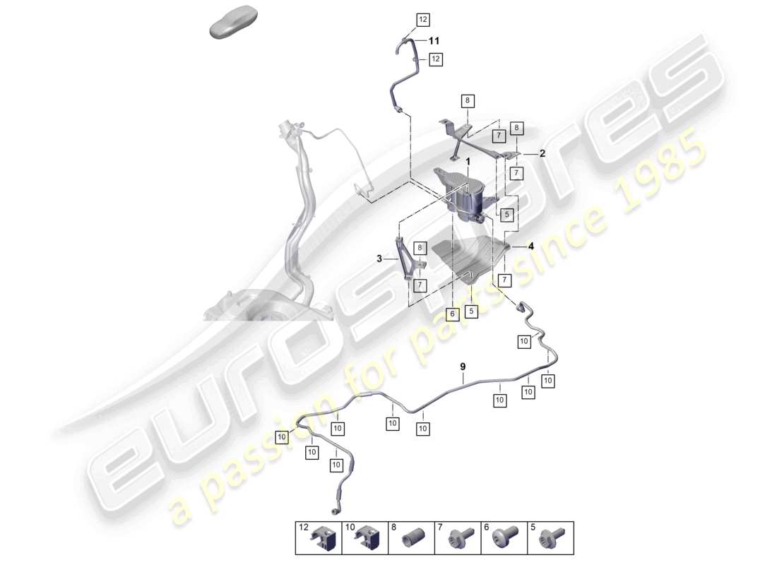 part diagram containing part number pab201997c