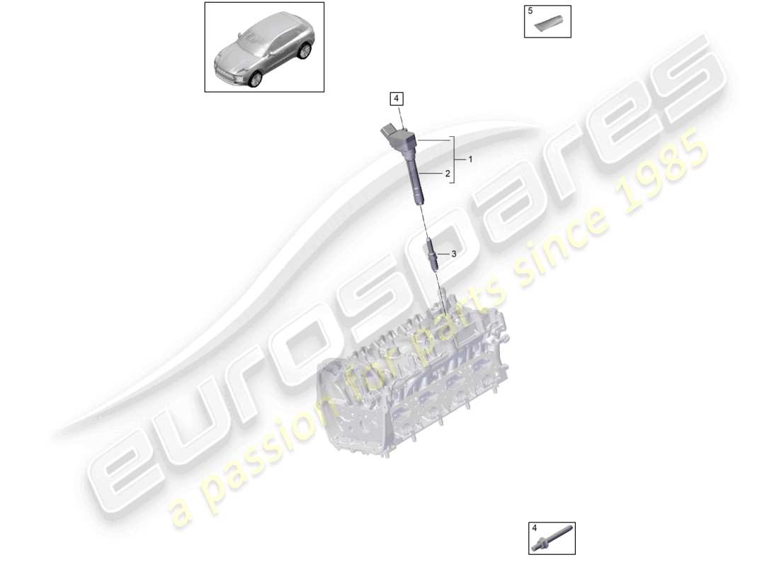 VIEW PARTS DIAGRAMS FROM THE PORSCHE MACAN PARTS CATALOGUE a part diagram from the porsche macan parts catalogue