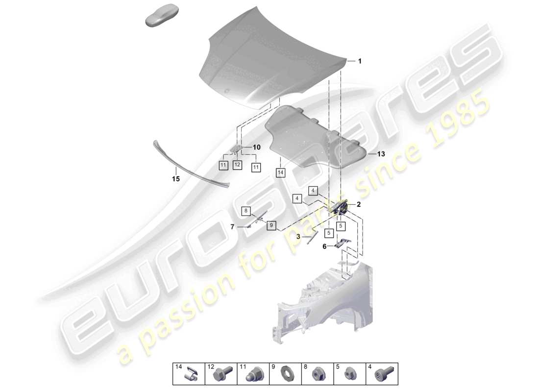 VIEW PARTS DIAGRAMS FROM THE PORSCHE CAYENNE PARTS CATALOGUE a part diagram from the porsche cayenne parts catalogue