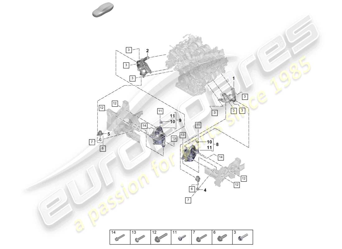 part diagram containing part number pab19986900