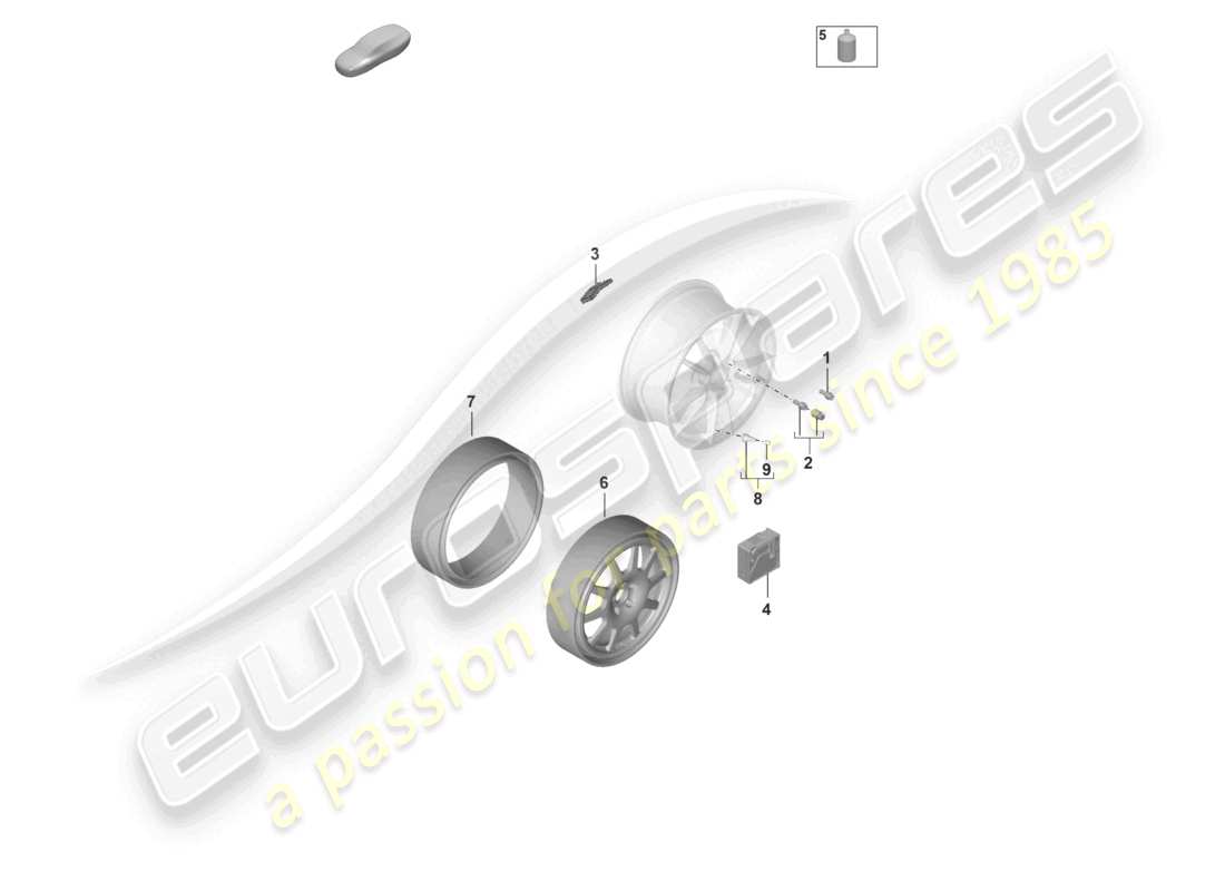 VIEW PARTS DIAGRAMS FROM THE PORSCHE 992 PARTS CATALOGUE a part diagram from the porsche 992 parts catalogue
